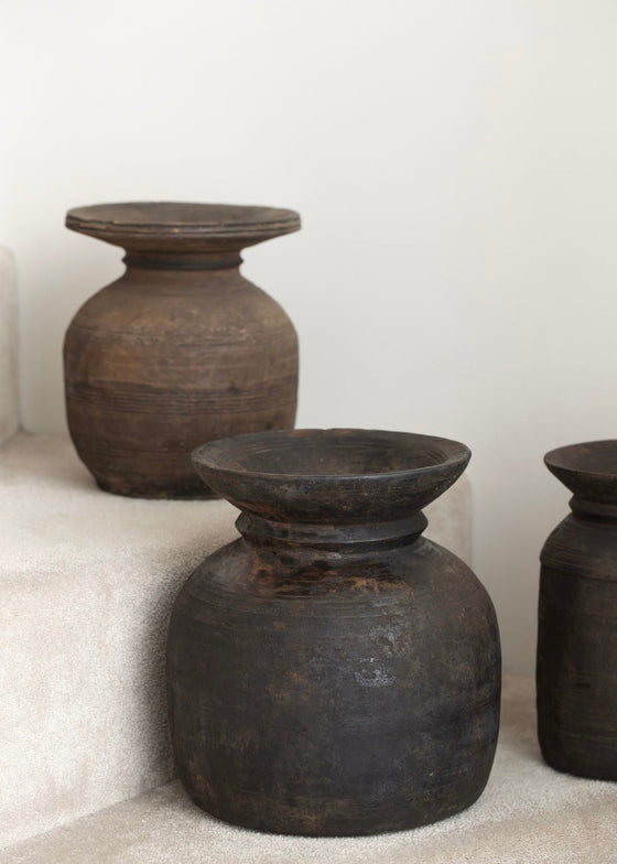 Kulipot – Vintage träkruka 'Nr 14'