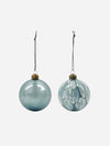 Christmas bauble 'Runy' Blue (2pcs)