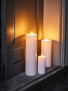  LED pillar candle 'Led Light' white