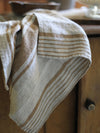 Tea towel linen 'Sandy Stripe'