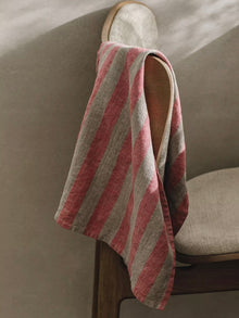  Tea towel linen 'Pink Stripe'