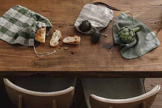 Bread bag linnen 'Nordic Moss'