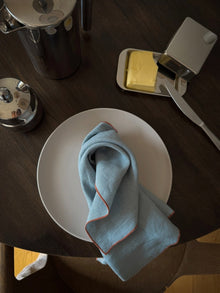  Linen napkin 'Blue' Set of 2
