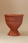 Natural rattan vase 'Wicker' large