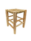 Wooden stool 'Rope' Nature