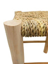 Wooden stool 'Rope' Nature