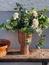 Natural rattan vase 'Wicker' small