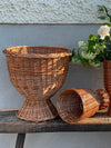 Natural rattan vase 'Wicker' large