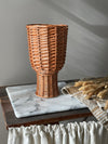 Natural rattan vase 'Wicker' small