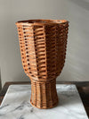 Natural rattan vase 'Wicker' small