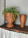Natural rattan vase 'Wicker' large