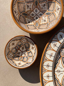  Marockansk skål 'Safi' Sand 12cm