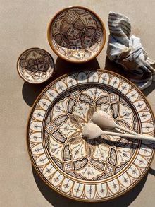  Moroccan platter 'Safi' Sand 40cm