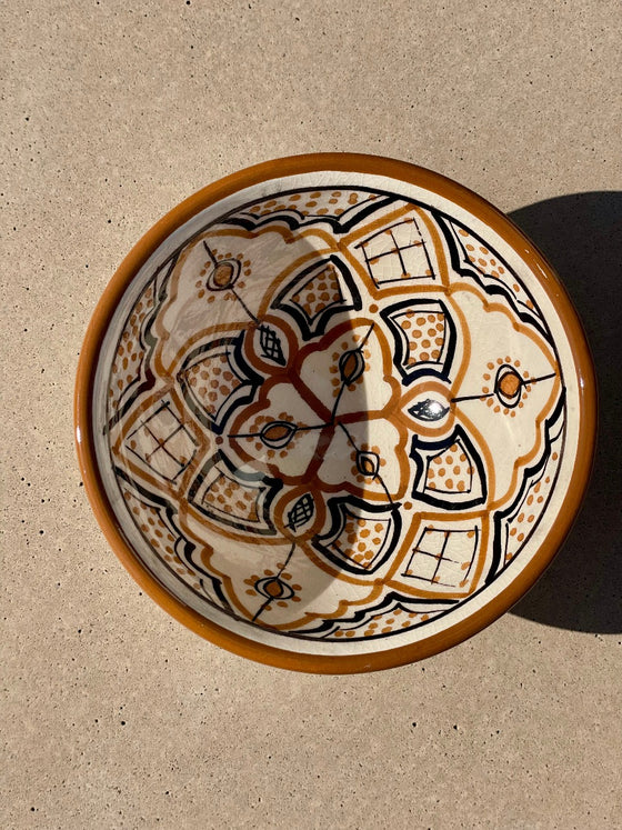 Marockansk skål 'Safi' Sand 12cm