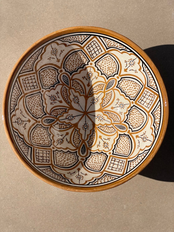 Marockansk skål 'Safi' Sand 25cm
