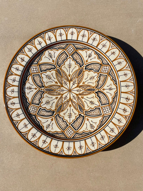 Marockanskt fat 'Safi' Sand 40cm