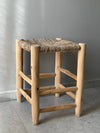 Wooden stool 'Rope' Nature