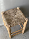 Wooden stool 'Rope' Nature