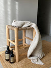 Wooden stool 'Rope' Nature