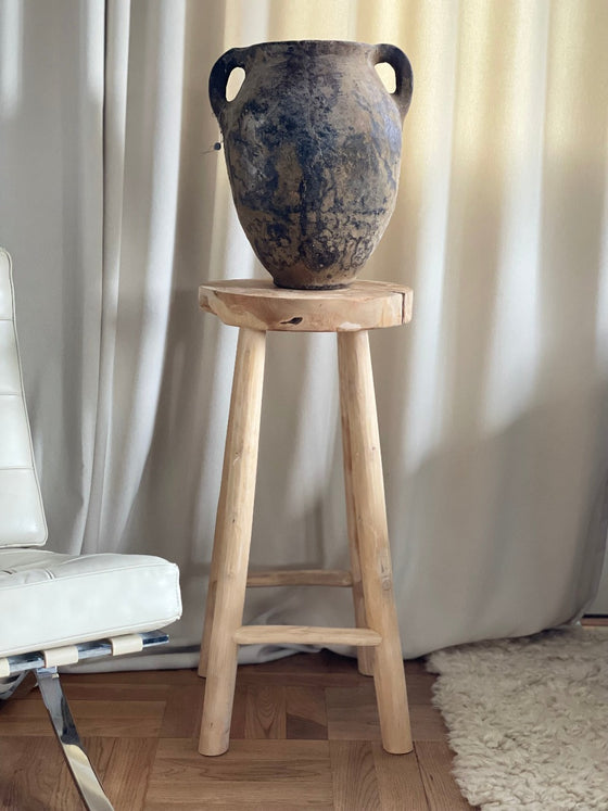 High stool 'Nature' Teak 72cm