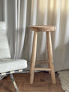 High stool 'Nature' Teak 72cm