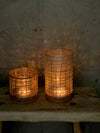 Vase Candle holder 'Hay' glass (L) 