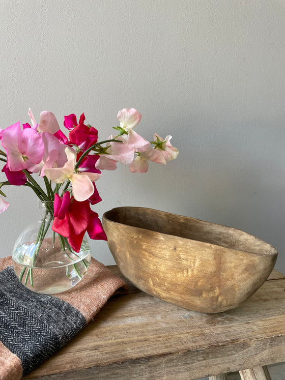 Wooden bowl 'No 38' vintage