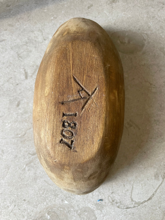 Wooden bowl 'No 38' vintage