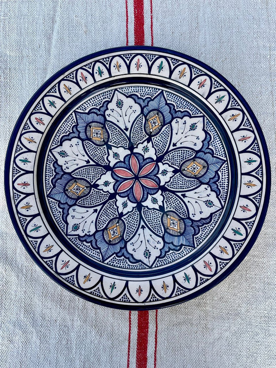 Moroccan platter 'Safi' Blue 40cm