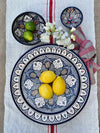 Moroccan platter 'Safi' Blue 40cm