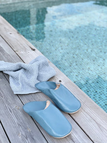  Babouche slippers 'Blue'