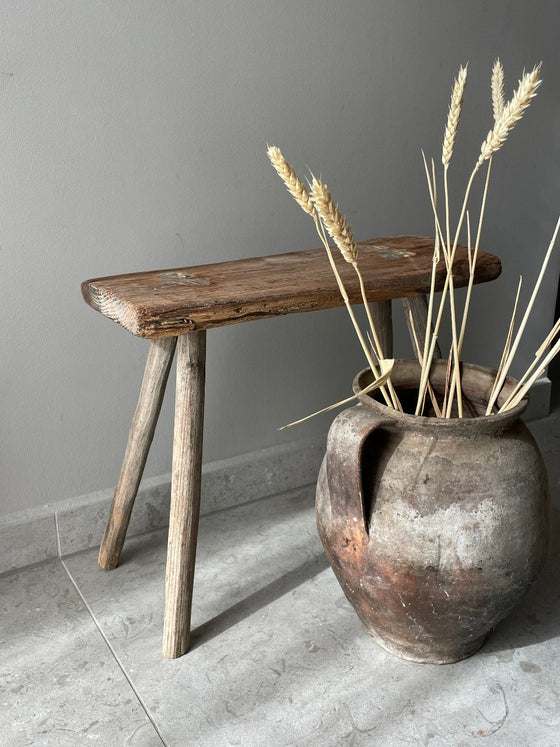 Wooden stool 'No 1' vintage