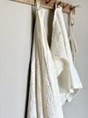 Bath towel 'Waffel' White