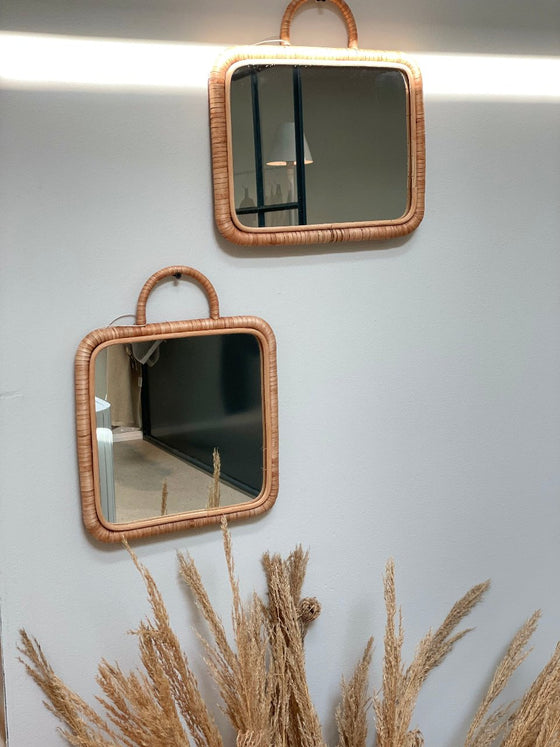 Mirror 'Baki' rattan