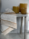 Tea towel linen 'Sandy Stripe'