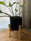 Flower stand 'Gren' teak 25cm