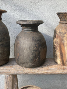  Wooden vase 'Zemithang' Vintage