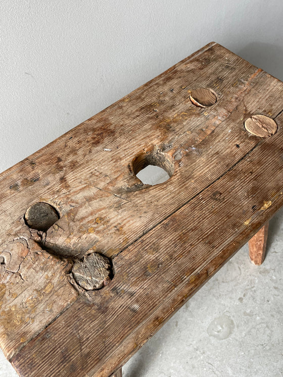 Träpall 'Nr 9' vintage