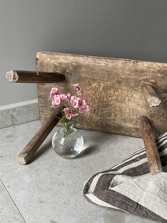 Wooden stool 'No 11' vintage
