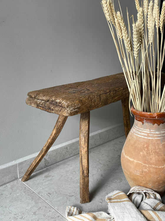 Wooden stool 'No 12' vintage