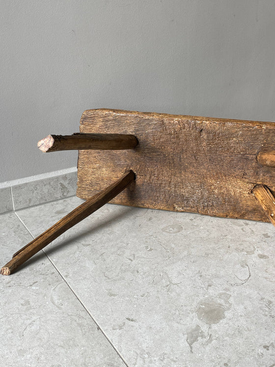 Wooden stool 'No 12' vintage