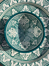 Moroccan ceramic platter 'Safi' Green 40cm