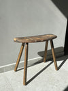 Wooden stool 'No 21' unique