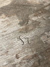 Wooden stool 'No 23' unique