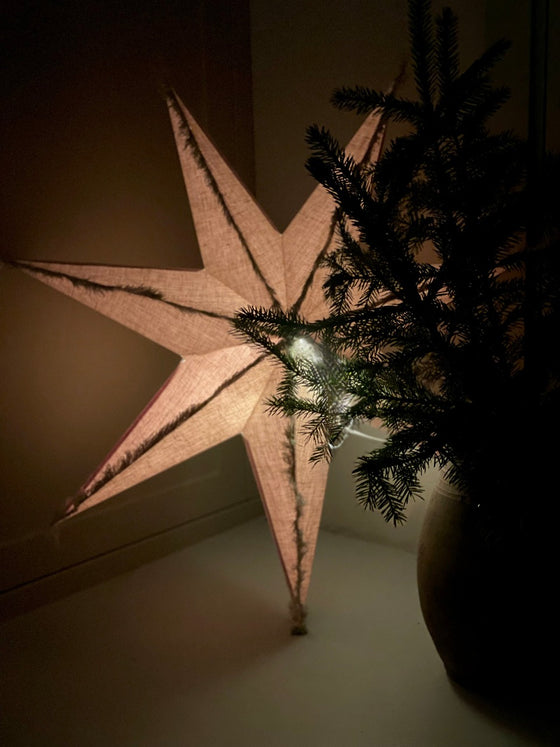 Julstjärna 'Linen' Natural 60cm