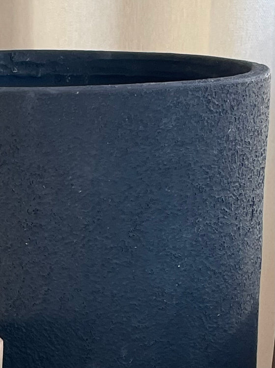 Flowerpot 'Charcoal' terracotta