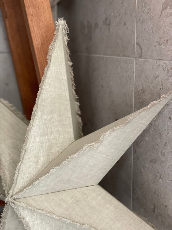 Julstjärna 'Linen' Natural 60cm