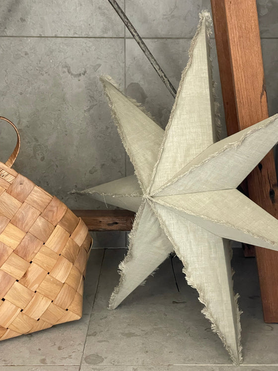 Julstjärna 'Linen' Natural 60cm
