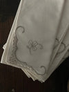 Tygservetter 5 'Blomma' vintage