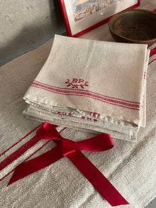  Kitchen towel 'Monogram BP' Vintage